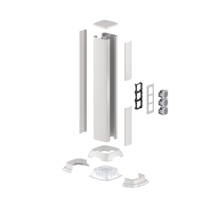  Основание для колонн запасное (метал.база+накладки+крепеж) серебр. метал. DKC 09591BR фото в каталоге от BTSprom.by