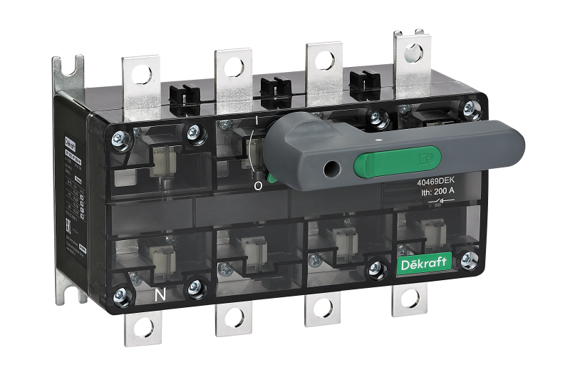 выключатель-разъединитель 4п 200а вр-103с с видимым разрывом dekraft 40469dek от BTSprom.by