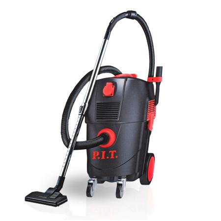 пылесос строительный электрический pvc30-c1 (1600вт роз. 2квт бак 30л ударопрочный пластик) p.i.t. pvc30-c1 от BTSprom.by