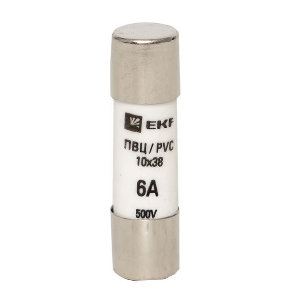  Вставка плавкая цилиндрическая ПВЦ 10х38 6А EKF pvc-10x38-6 фото в каталоге от BTSprom.by