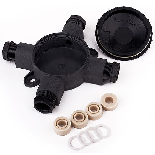 коробка ответвительная кор74-4 у15 4 сальниковых рожка ip65 электротехник et000437 от BTSprom.by