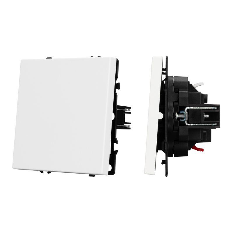 выключатель проходной arl nobe 1 кл софт-тач бел. кварц swt-mkp1-sfpl-wh (250в 10а) arlight 054235(1) от BTSprom.by