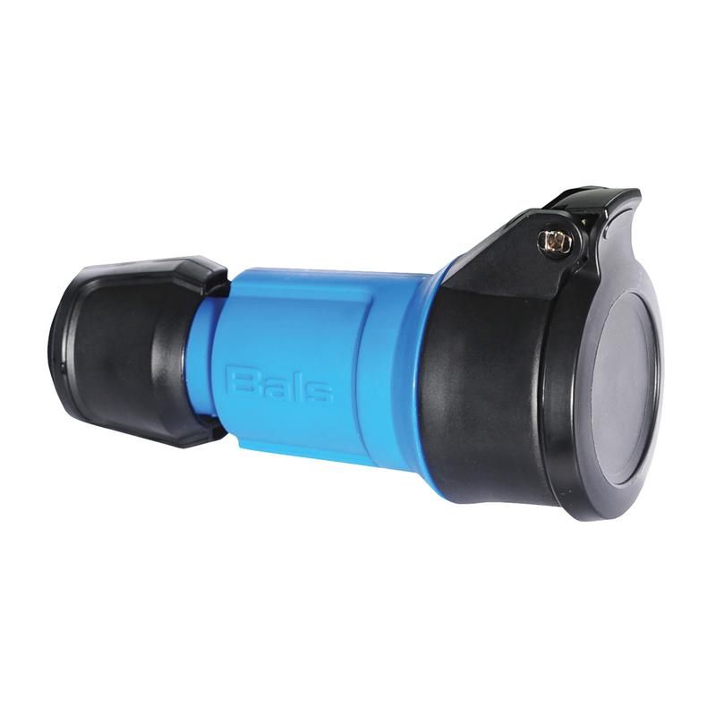 розетка кабельная schuko 16а 3п 2p+e 250в ip54 multi-grip син. bals 7486 от BTSprom.by