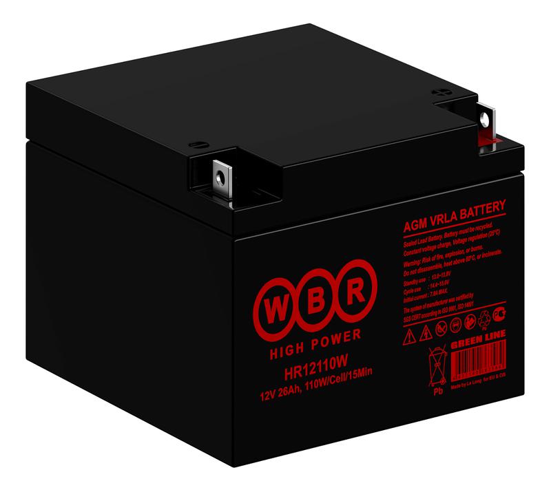  Аккумулятор 12В 26А.ч WBR HR12110W WBR фото в каталоге от BTSprom.by
