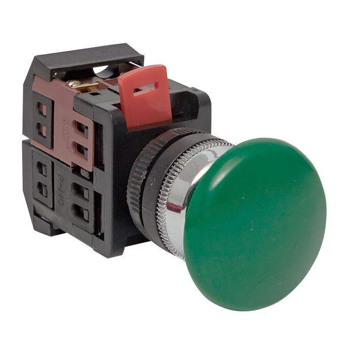  Кнопка "Грибок" AEA-22 NO+NC зел. EKF pbn-aea-g фото в каталоге от BTSprom.by