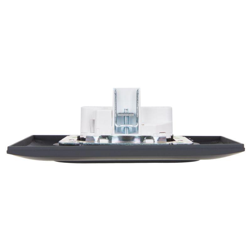  Розетка 2-м SKANDY 10А без заземл. без защ. шторок в сборе SK-R10G графит IEK SK-R20-10-K53-F фото в каталоге от BTSprom.by