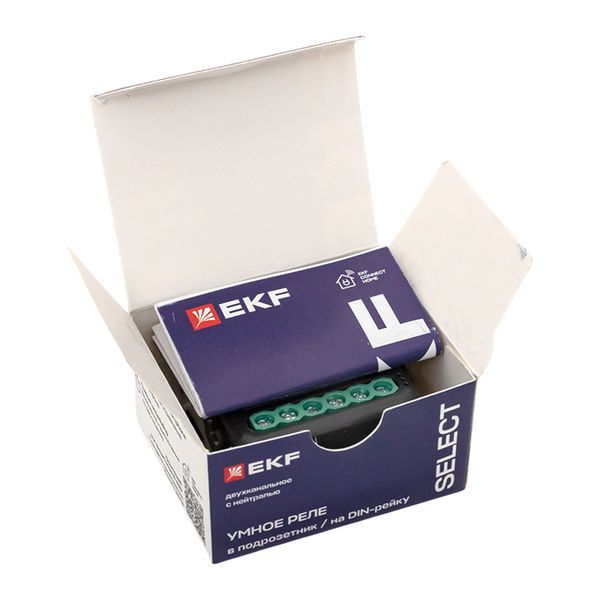  Реле умное в подрозетник 2-канальное Zigbee Connect Select с нейтралью EKF ssh-2g-zb фото в каталоге от BTSprom.by