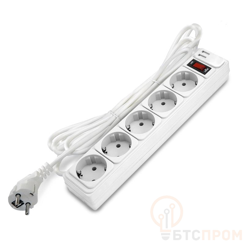 Удлинитель с сетевым фильтром 5х3м с заземл 10А 2.2кВт IP20 2хUSB ПВС 3х1 с выкл. бел. DOMTOK 2565 фото в каталоге от BTSprom.by  Удлинитель с сетевым фильтром 5х3м с заземл 10А 2.2кВт IP20 2хUSB ПВС 3х1 с выкл. бел. DOMTOK 2565 фото в каталоге от BTSprom.by