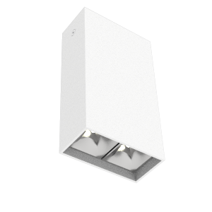 светильник светодиодный dl-box reflect multi 1х2 8вт 3000к 80х40х150 накладной кососвет ral9003 бел. муар varton v1-r0-00251-20l17-2000830 от BTSprom.by
