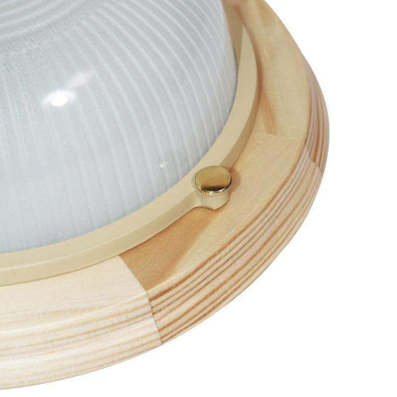  Светильник НПП 03-60-013 "Самарканд" 1301 60Вт E27 IP65 кругл. малый матов./корпус дерево сосна (инд. упак.) Элетех 1005500976 фото в каталоге от BTSprom.by