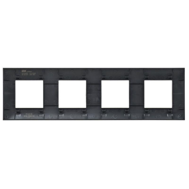  Рамка 4-м SKANDY SK-F04Bl черн. IEK SK-M42-K02 фото в каталоге от BTSprom.by