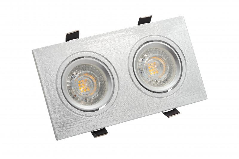 светильник 10вт gu5.3 ip20 led встраив. пластик сер. denkirs 538894 от BTSprom.by