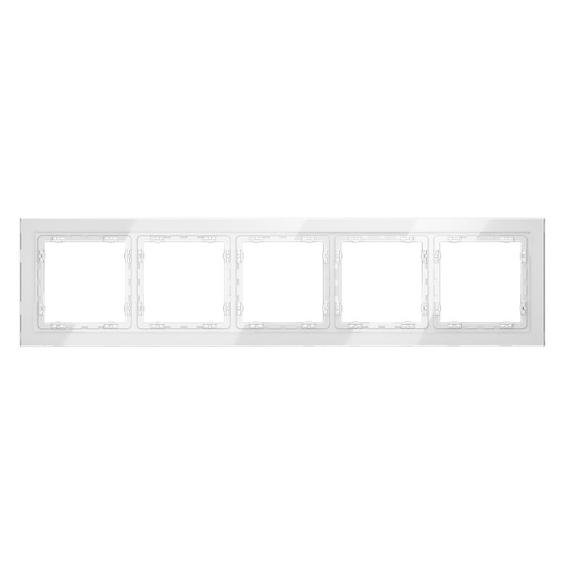  Рамка 5-м S70 стеклян. бел. Voltum VLS110501 фото в каталоге от BTSprom.by
