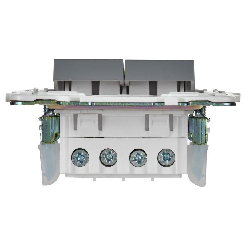  Выключатель перекрестный 2-кл. SKANDY 10А SK-V06Gr сер. IEK SK-V23-0-10-K03 фото в каталоге от BTSprom.by