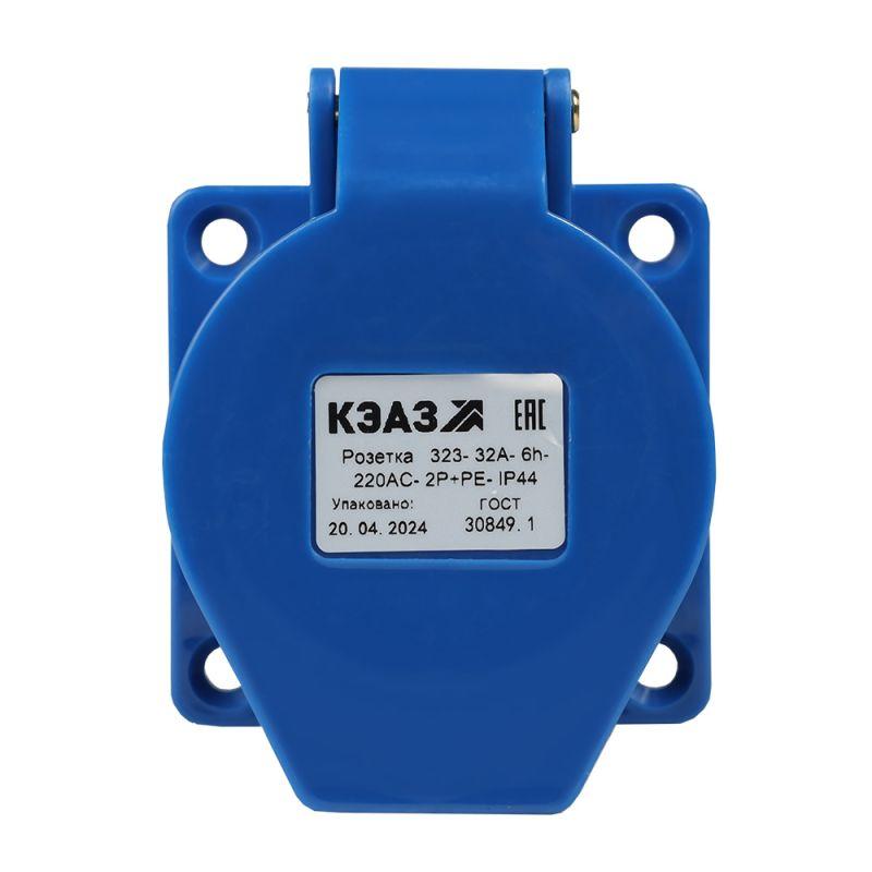 розетка фланцевая 323 32а 220ac 2p+pe 6ч ip44 кэаз 229456 от BTSprom.by
