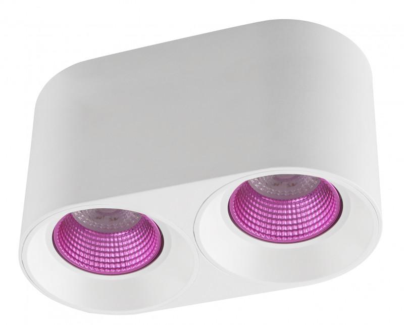 светильник 10вт gu5.3 ip20 led накладной пластик бел./роз. denkirs 665715 от BTSprom.by