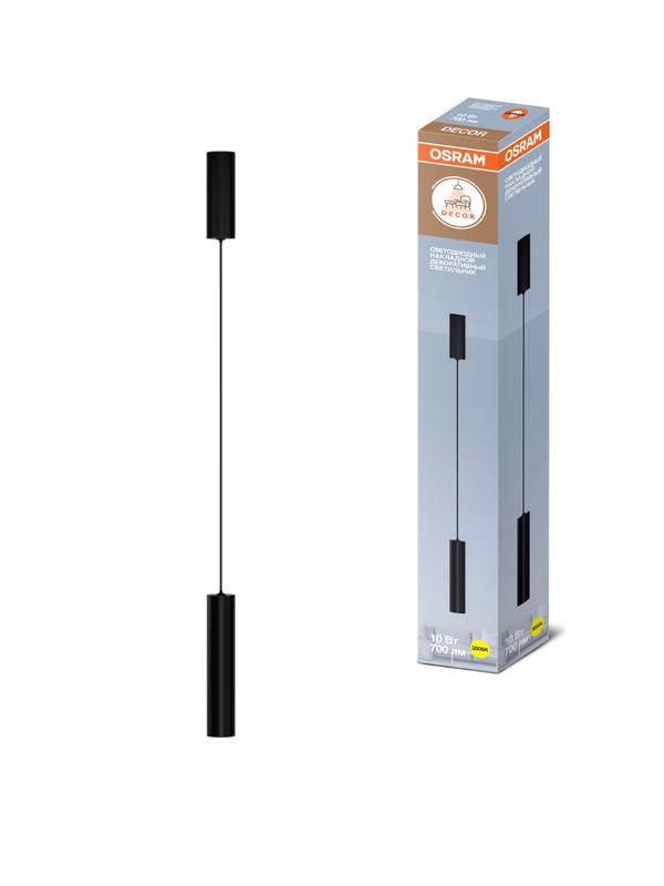 светильник светодиодный tube surfsp dltb 10вт 700лм 3000к теплый бел. свет подвесной черн. osram 4607194233052 от BTSprom.by