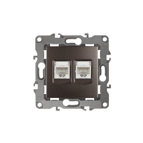 розетка компьютерная 2-м эра12 rj45 12-3108-13 бронз. эра б0019355 от BTSprom.by