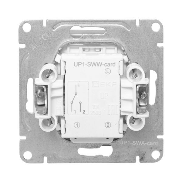  Выключатель карточный Эпика с подсветкой механизм алюм. EKF UP1-SWA-card фото в каталоге от BTSprom.by