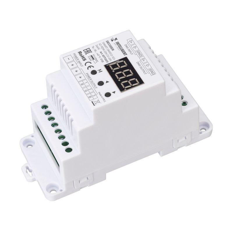 декодер smart-dmx512-103-62-rdm-din 12-48в 3х6а ip20 пластик intelligent arlight 027126 1 от BTSprom.by