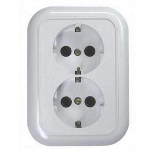розетка 2-м сп 16а ip20 с заземл. бел. белтиз молодечно рс16-009 от BTSprom.by