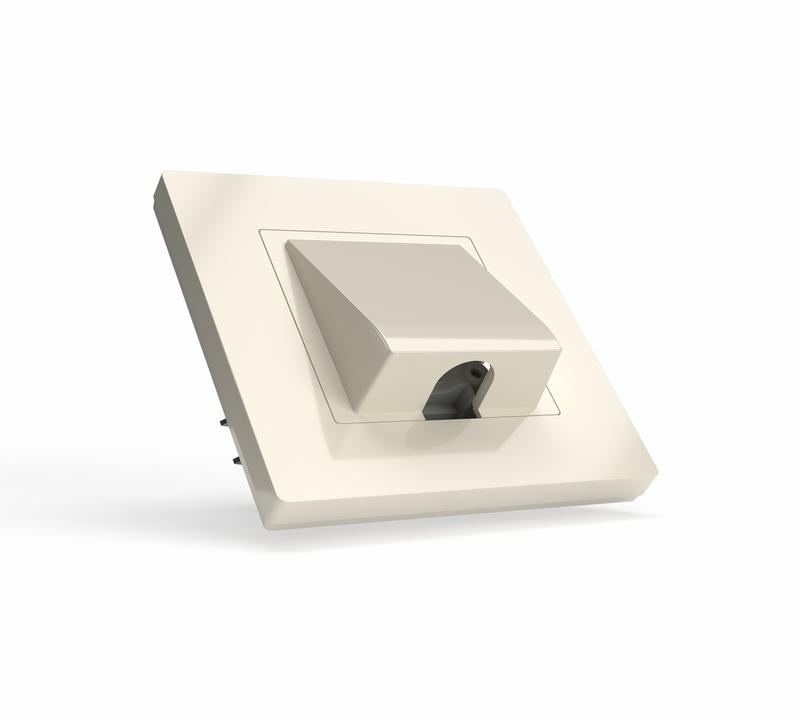  Вывод кабеля СП Pixel IP20 механизм беж. TOKOV ELECTRIC TKE-PX-CP-C02 фото в каталоге от BTSprom.by