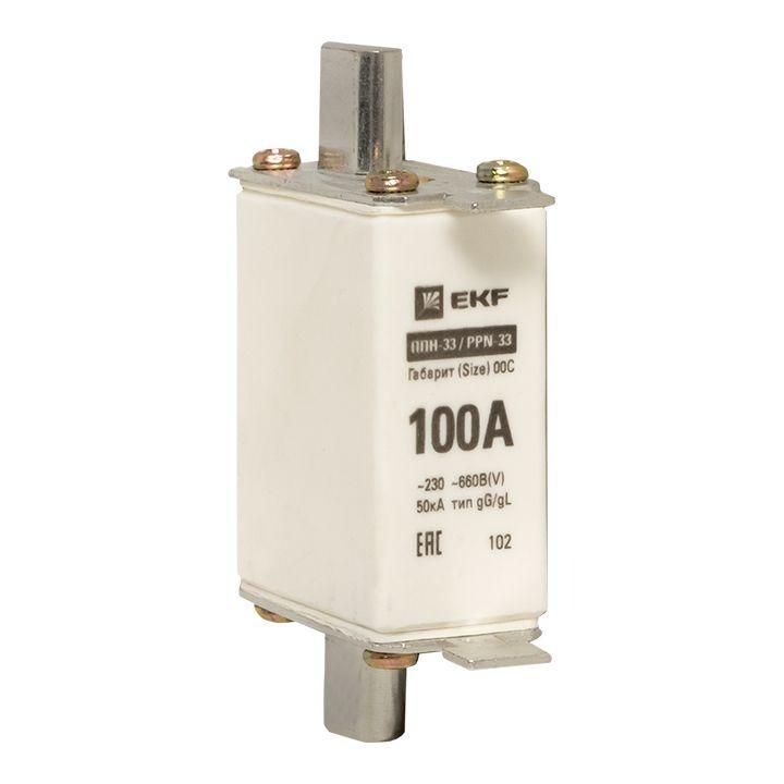 вставка плавкая ппн-33 100/100а 50ка габарит 00с proxima ekf fus-33/100 от BTSprom.by