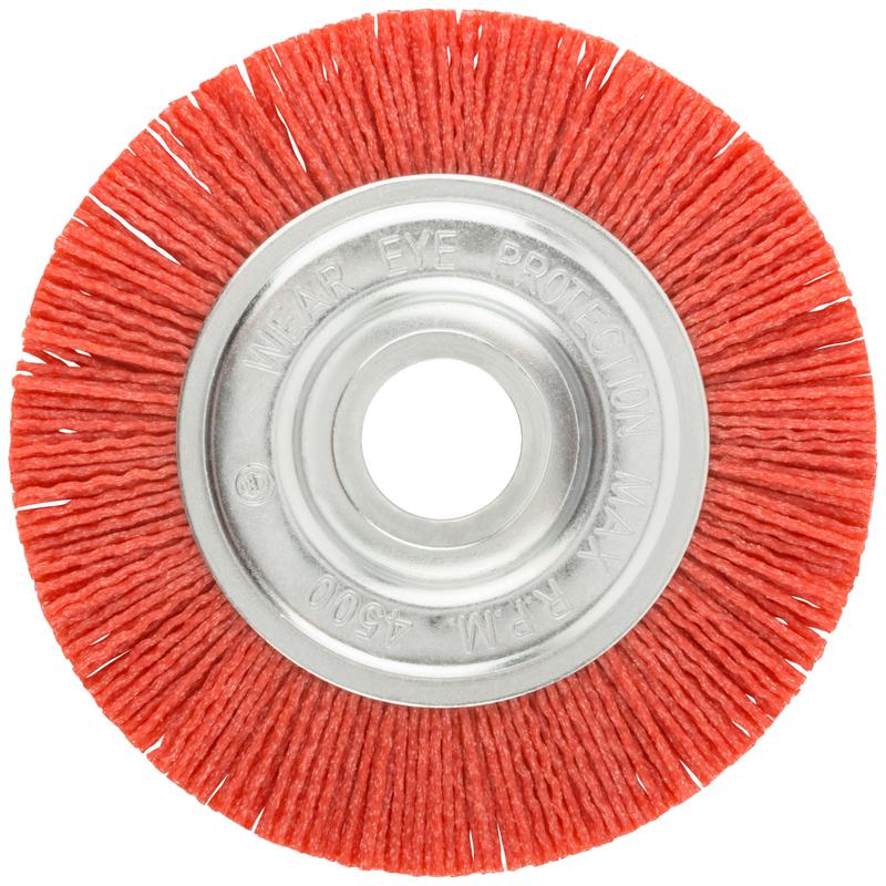  Корщетка-колесо нейлоновая посадочный диаметр 22.2мм профи 125мм FIT 38793 фото в каталоге от BTSprom.by