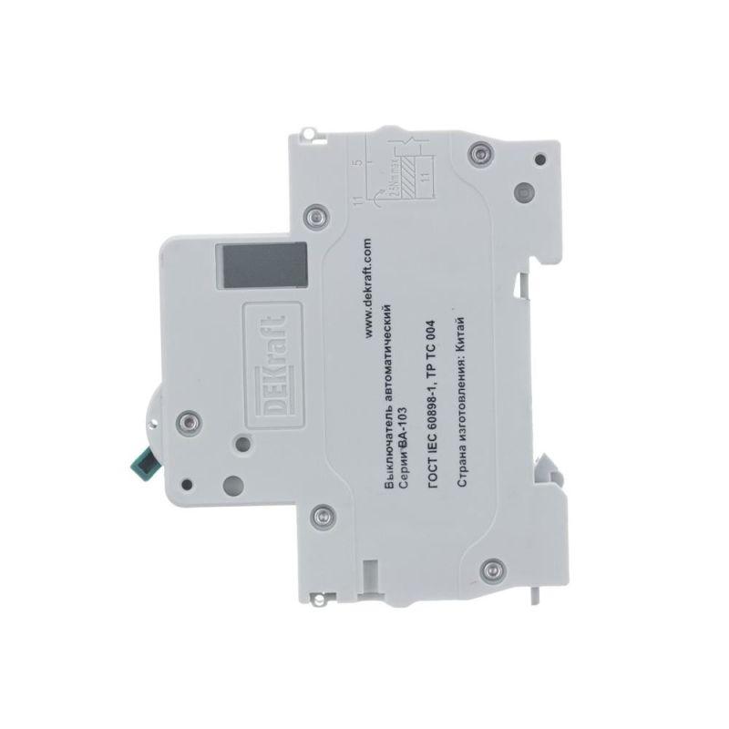  Выключатель автоматический модульный 1п C 25А 6кА ВА-103 DEKraft 12275DEK фото в каталоге от BTSprom.by
