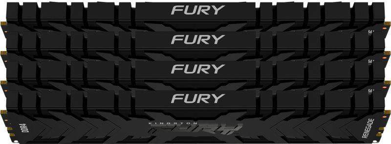  Память оперативная KF426C13RBK4/32 32GB 2666MHz DDR4 CL13 DIMM (Kit of 4) FURY Renegade Black KINGSTON 1000632854 фото в каталоге от BTSprom.by