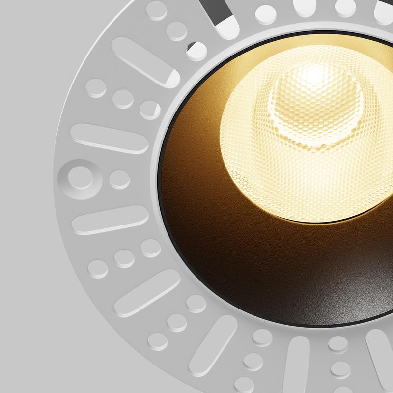  Светильник Dip 15Вт 2700К 50град. встраив. Maytoni DL121-15W-2.7K-TRS-B фото в каталоге от BTSprom.by