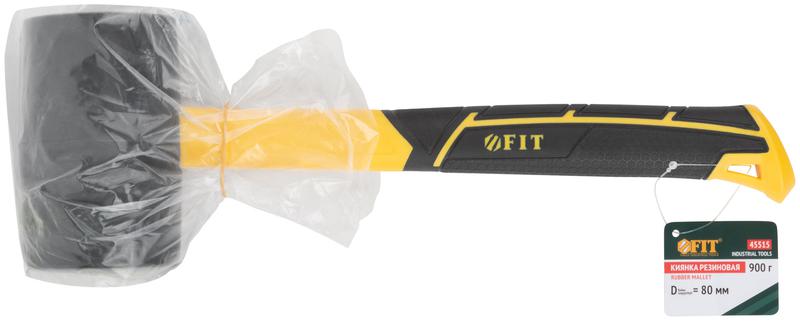  Киянка 80мм 900г фибергласовая ручка резинов. FIT 45515 фото в каталоге от BTSprom.by