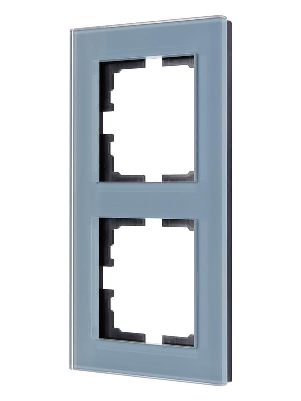 рамка 2-местн. вертик. vesna стекло серо-голуб. lezard 742-7080-152 от BTSprom.by рамка 2-местн. вертик. vesna стекло серо-голуб. lezard 742-7080-152 от BTSprom.by