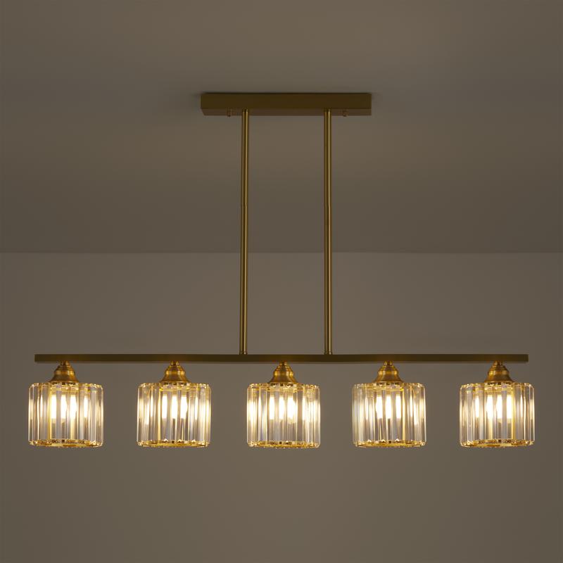  Люстра Ferrera 200Вт E27х5 IP20 Freya FR5474PL-05G фото в каталоге от BTSprom.by