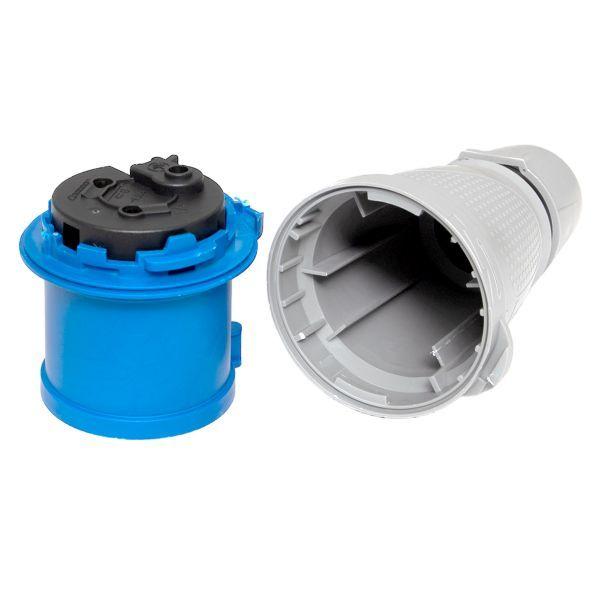  Вилка переносная 023 2Р+РЕ 32А 220В IP44 PROxima EKF ps-023-32-220-PRO фото в каталоге от BTSprom.by