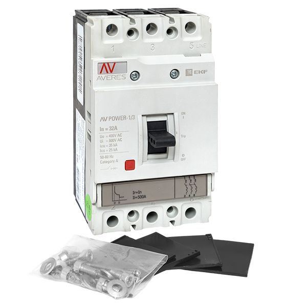  Выключатель автоматический 3п 32А 35кА AV POWER-1/3 TR AVERES EKF mccb-13-32-TR-av фото в каталоге от BTSprom.by