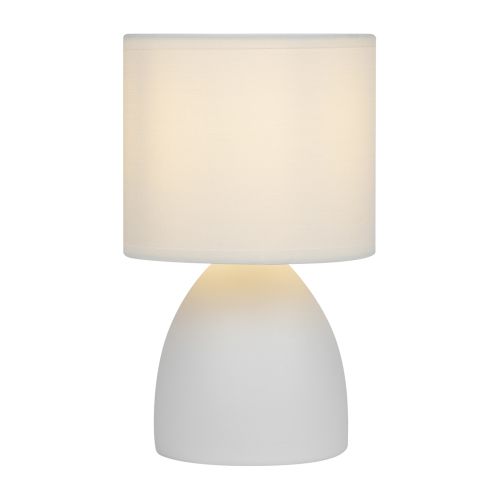  Лампа настольная Nadine 7042-502 1хE14 40Вт керамика бел. с абажуром Rivoli Б0053455 фото в каталоге от BTSprom.by