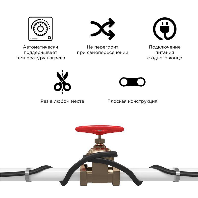  Кабель нагрев. саморег. SRF30-2CR/SRL30-2CR с экраном (30Вт/м) 200м PROCONNECT 51-0629 фото в каталоге от BTSprom.by