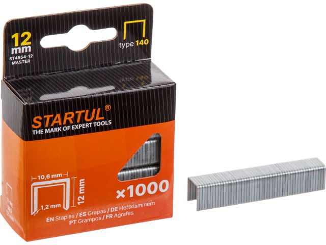 скобы  12мм тип 140 (1000шт) startul master (st4554-12) st4554-12 от BTSprom.by
