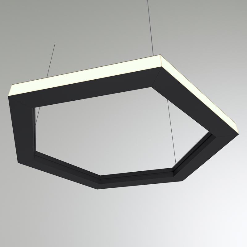 светильник светодиодный rve-pls5070-out-hexa-1468-p 111вт 4000к 1468х1271мм подвесной анодир. свечение наружу rvelektro rve00000698 от BTSprom.by