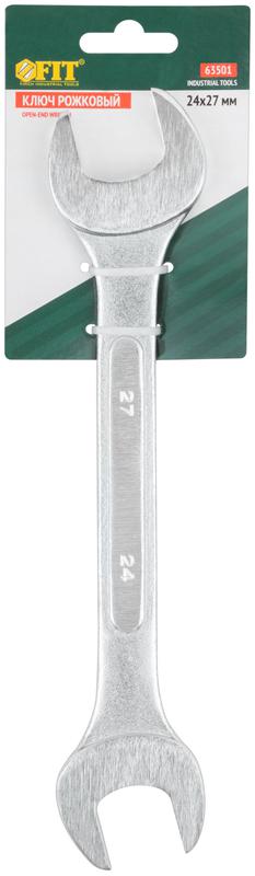  Ключ рожковый усиленный "Модерн" 24х27мм FIT 63501 фото в каталоге от BTSprom.by