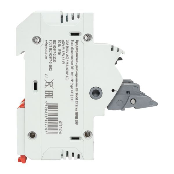  Предохранитель-разъединитель DF 14х51 2п (тип ПВЦ) EKF df142-e фото в каталоге от BTSprom.by