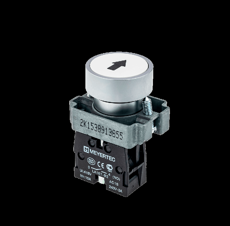 кнопка плоская с маркировкой бел. знак "стрелка вверх" 1no мет. mtb2-baz11334 овен 58166 от BTSprom.by