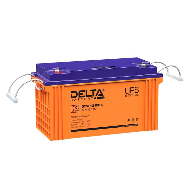 аккумулятор ups 12в 120а.ч dtm 12120 l delta 4614010640001 от BTSprom.by