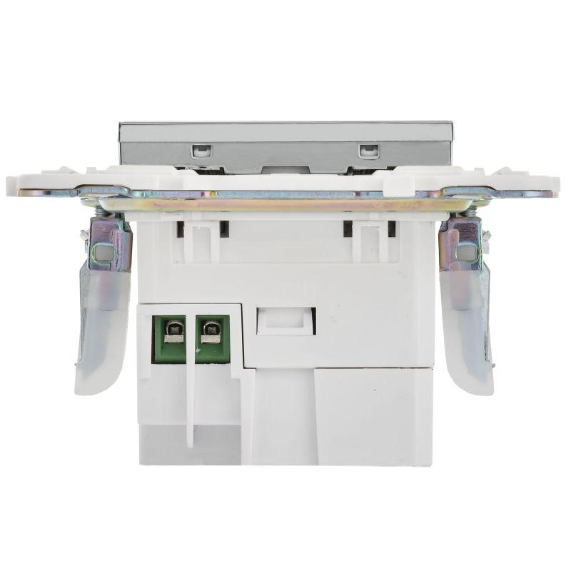  Розетка USB A+C 18Вт SKANDY SK-R13N никель IEK SK-U22-018-K50 фото в каталоге от BTSprom.by