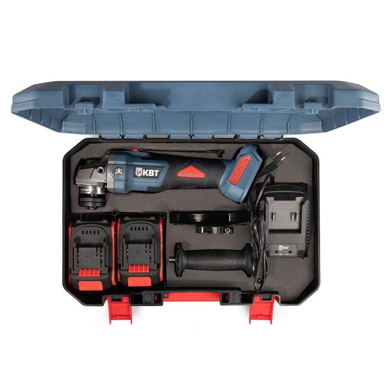  Машина шлифовальная угловая аккумуляторная бесщеточная GB-20-125 ПРОФИ КВТ 102595 фото в каталоге от BTSprom.by