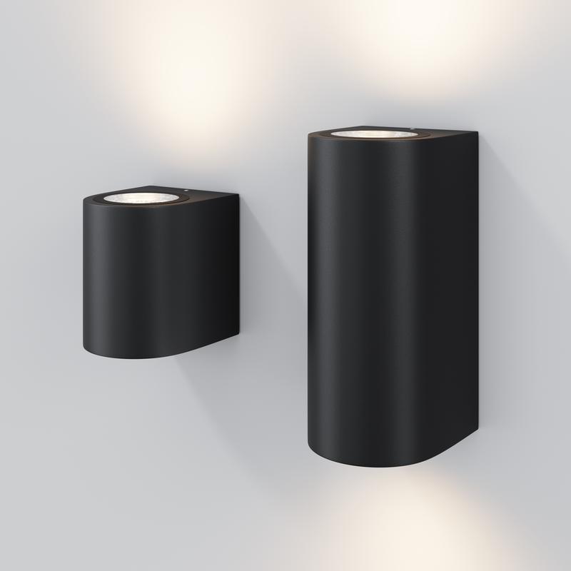  Светильник Slat 1х10Вт GU10 IP54 бра настен. Maytoni O044WL-01B фото в каталоге от BTSprom.by