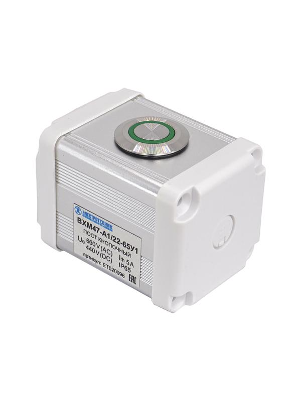 пост управления bxm47-a1/22-65у1 1 цилиндрическая кнопка 1c1no1nc зел. электротехник et020096 от BTSprom.by