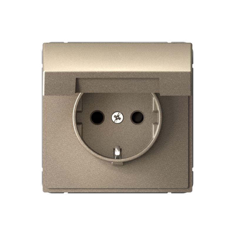 розетка artgallery 16а ip20 с заземл. со шторками с крышкой быстрозажим. клем. механизм шампань se gal000546s от BTSprom.by