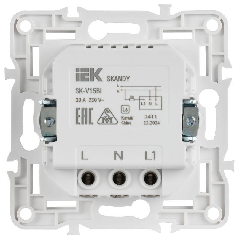  Выключатель карточный SKANDY 30А SK-V15Bl черн. IEK SK-V11-0-10-K02 фото в каталоге от BTSprom.by
